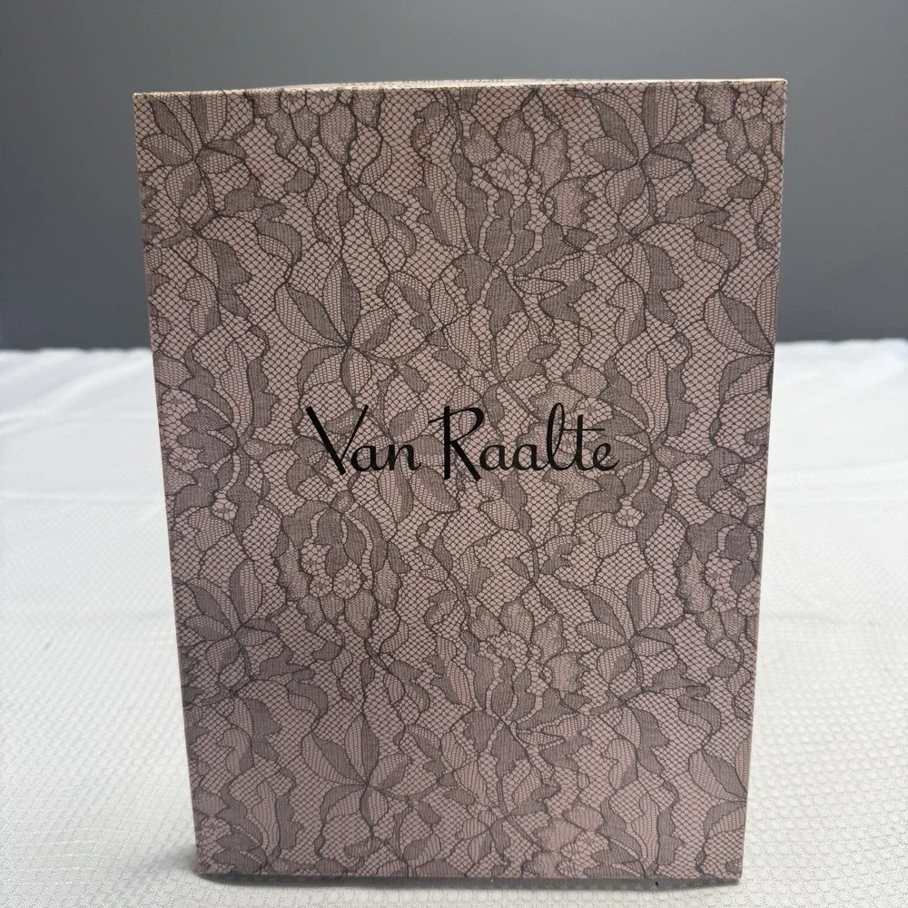 2- 50s VAN RAALTE Nines Sheer Highlight 8.5P Nylon Hose Stockings Seams New Box